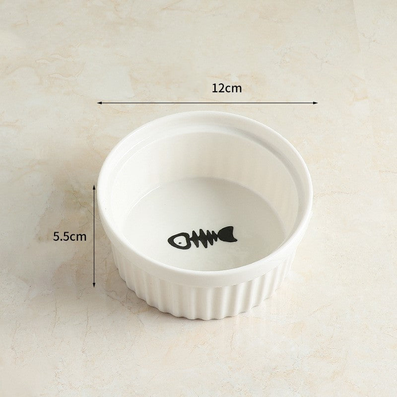 Cat Food Bowl that Protects Cervical Spine