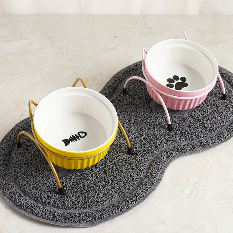 Cat Food Bowl that Protects Cervical Spine