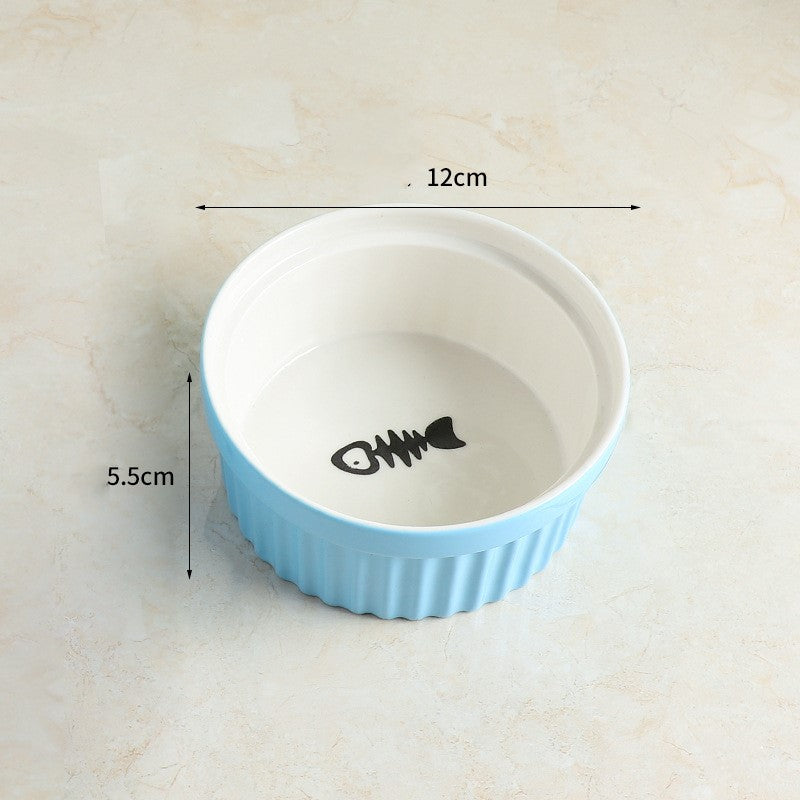 Cat Food Bowl that Protects Cervical Spine