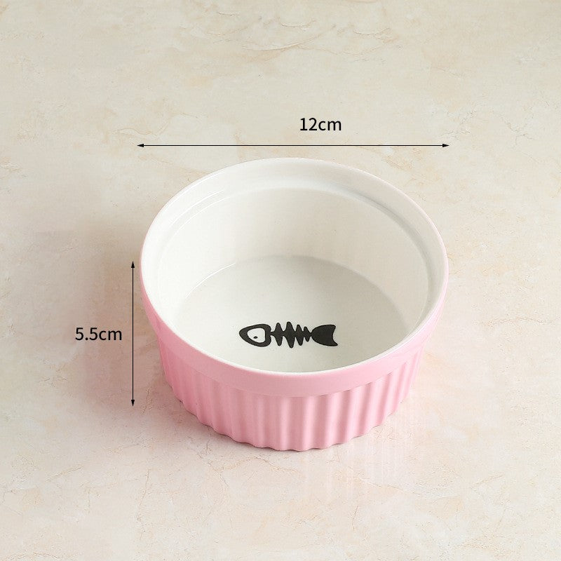 Cat Food Bowl that Protects Cervical Spine