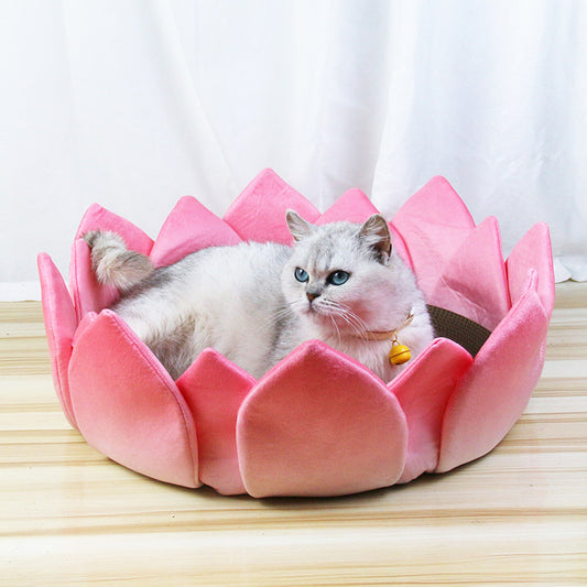 Cool Lotus Shaped Round Pet Nest