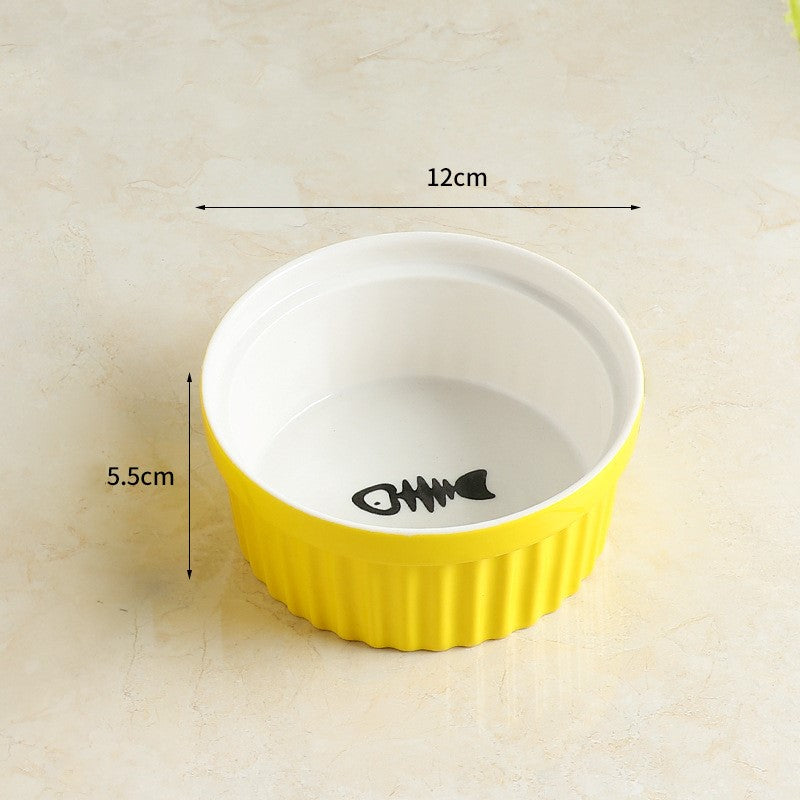 Cat Food Bowl that Protects Cervical Spine