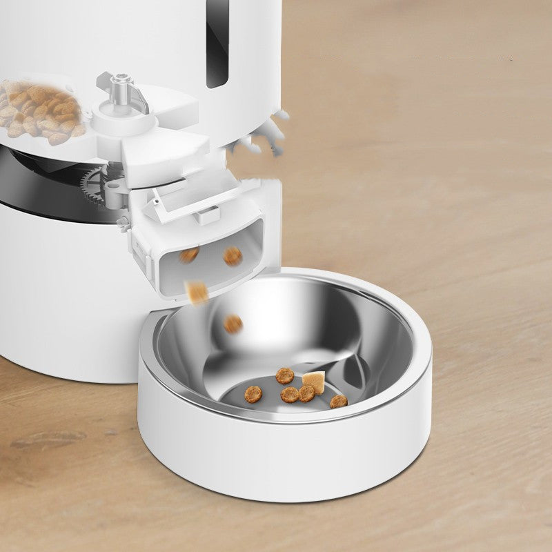 Automatic Cat Feeding Double Bowl