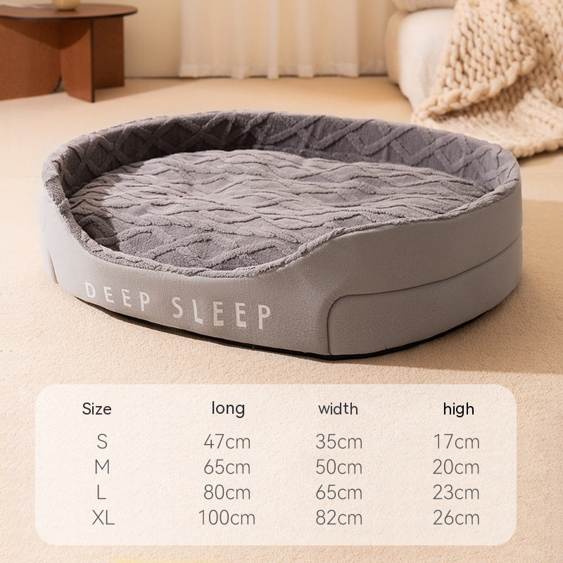 Deep Sleep Pet Nest: Warm Removable and Washable Bed.