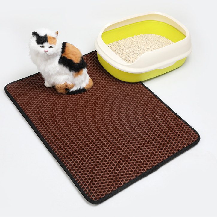 Cat Litter Mat Pet Supplies EVA Double Cat Litter Mat