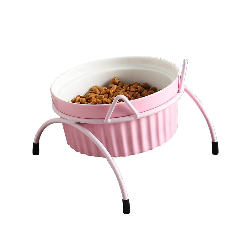 Cat Food Bowl that Protects Cervical Spine