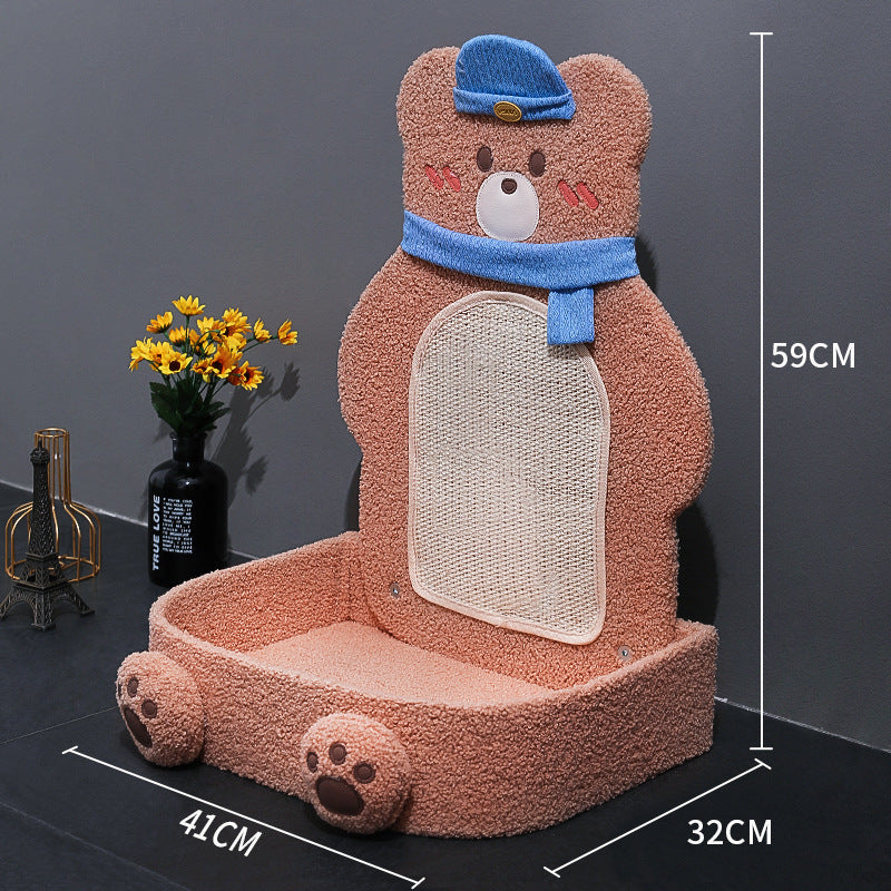 Cat Scratching Board One Piece Vertical Sword Hemp Rope Toy Cat Shelf