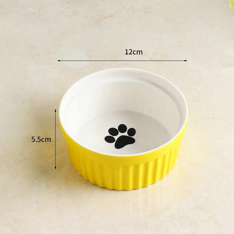 Cat Food Bowl that Protects Cervical Spine