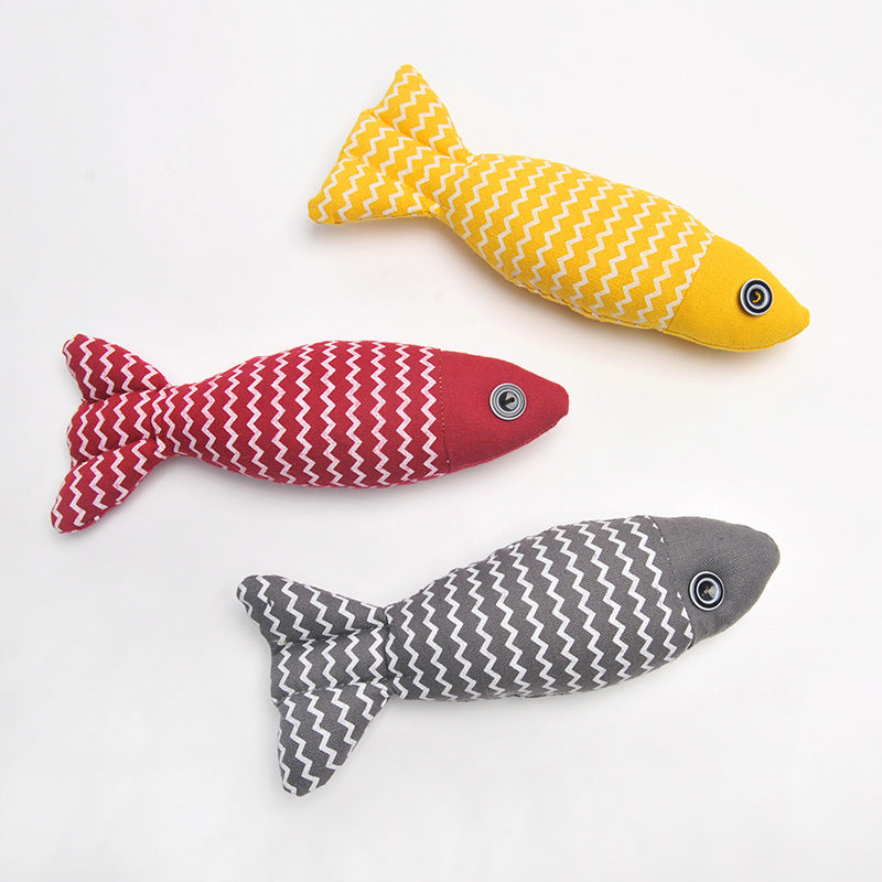 New Cat Toy Simulated Fish Molar Long Lasting Self-Hi Relieving Stuffy Pet Supplies