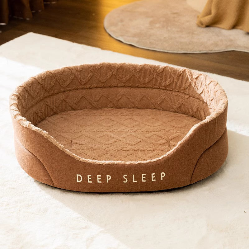 Deep Sleep Pet Nest: Warm Removable and Washable Bed.