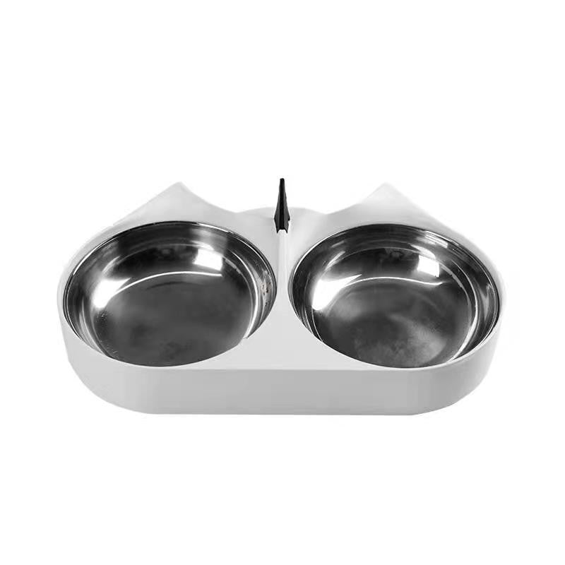 Automatic Cat Feeding Double Bowl