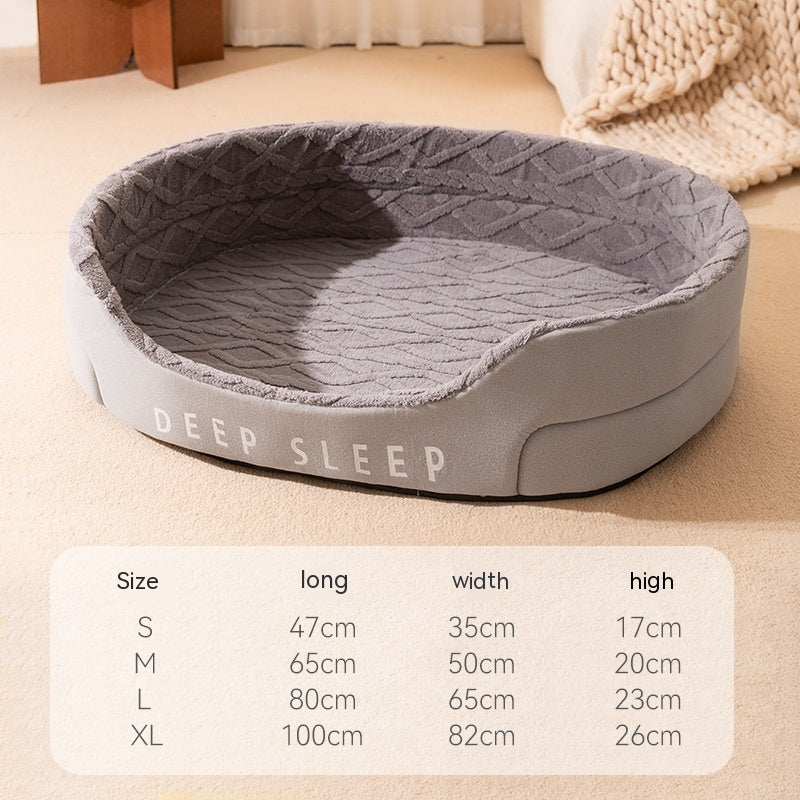 Deep Sleep Pet Nest: Warm Removable and Washable Bed.